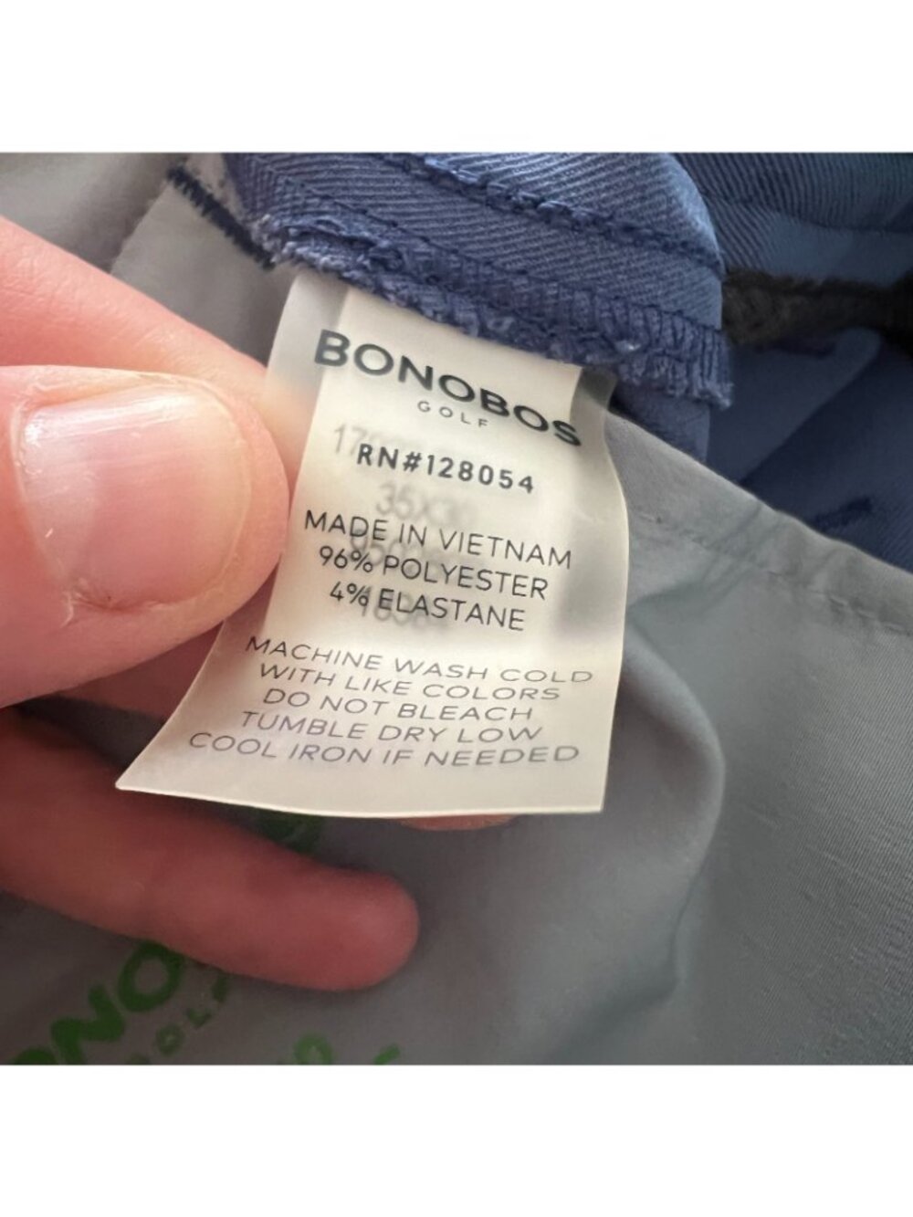 Bonobos Athletic Fit Blue Golf Pants Men's Size 35x30 - Picture 11 of 12